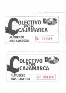 Cupones Marcha por la Paz