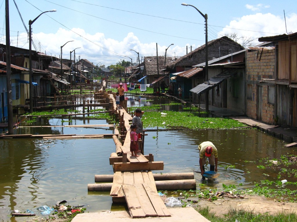 Iquitos, zona inundada